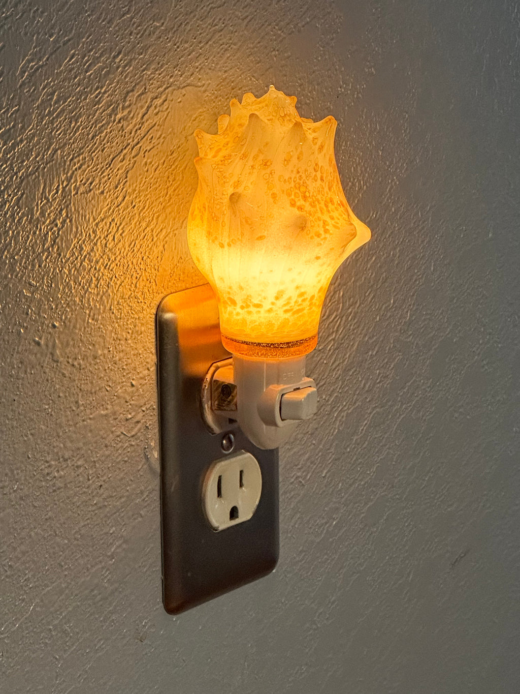 Blown Glass Carolina Conch Nightlight