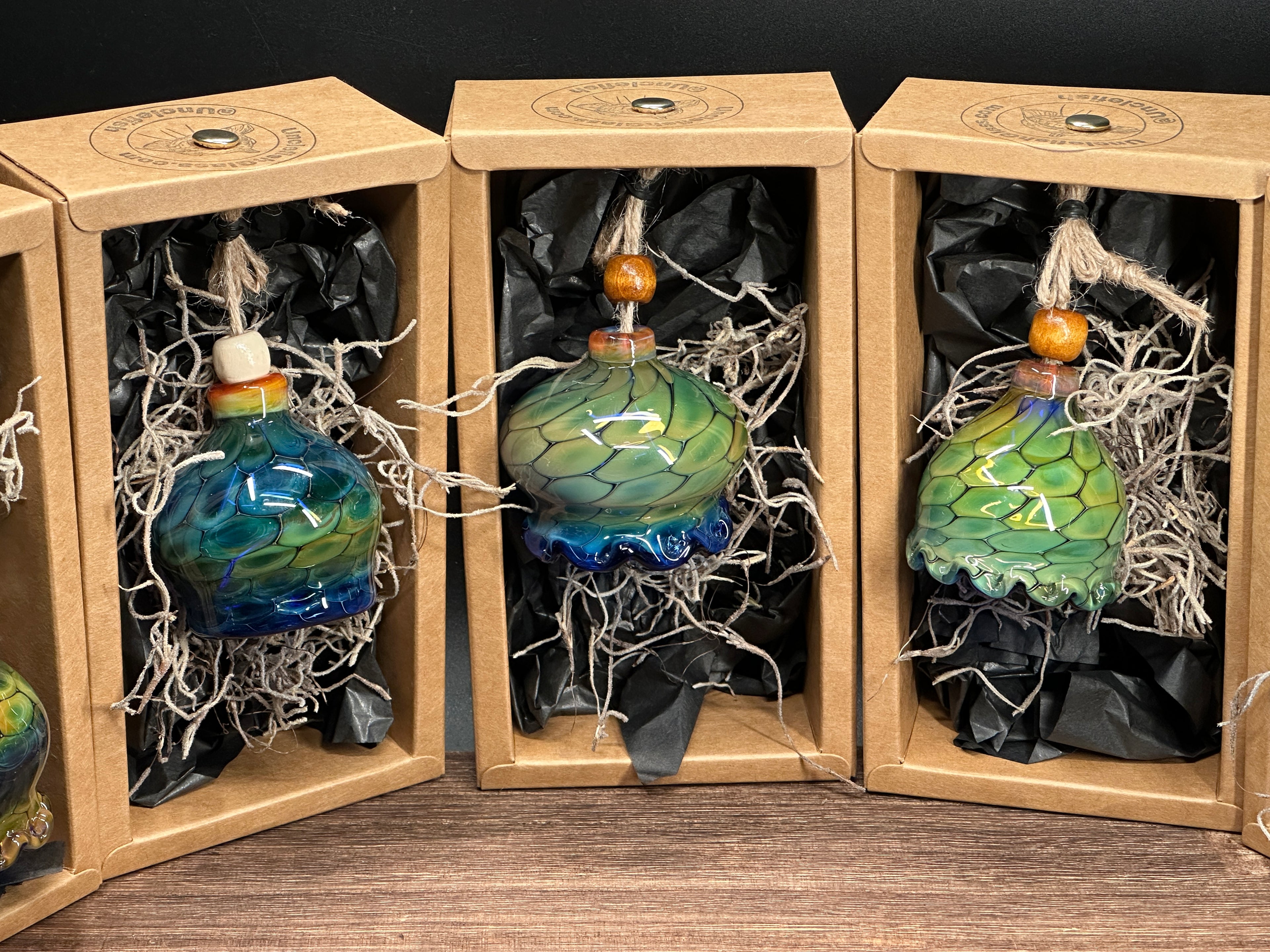 Blown Glass Jellyfish Air Plant Hanger