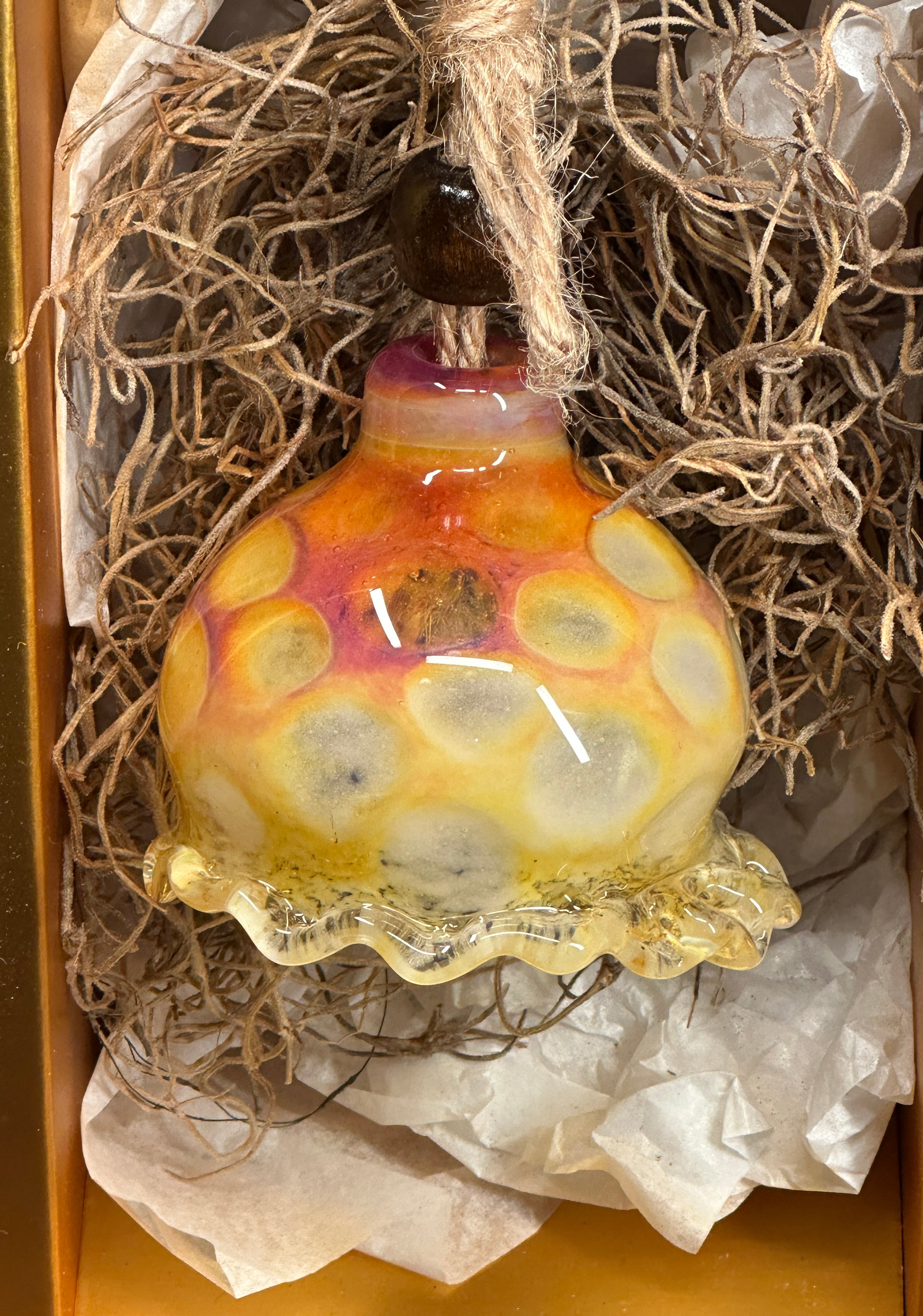 Blown Glass Jellyfish Air Plant Hanger