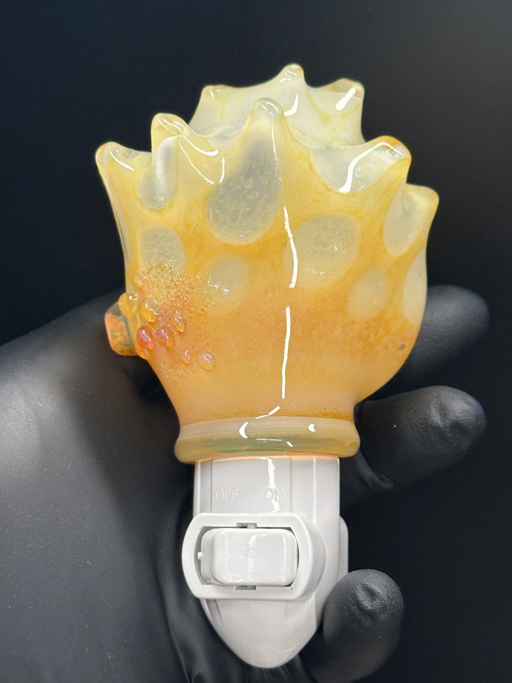 Blown Glass Carolina Conch Nightlight