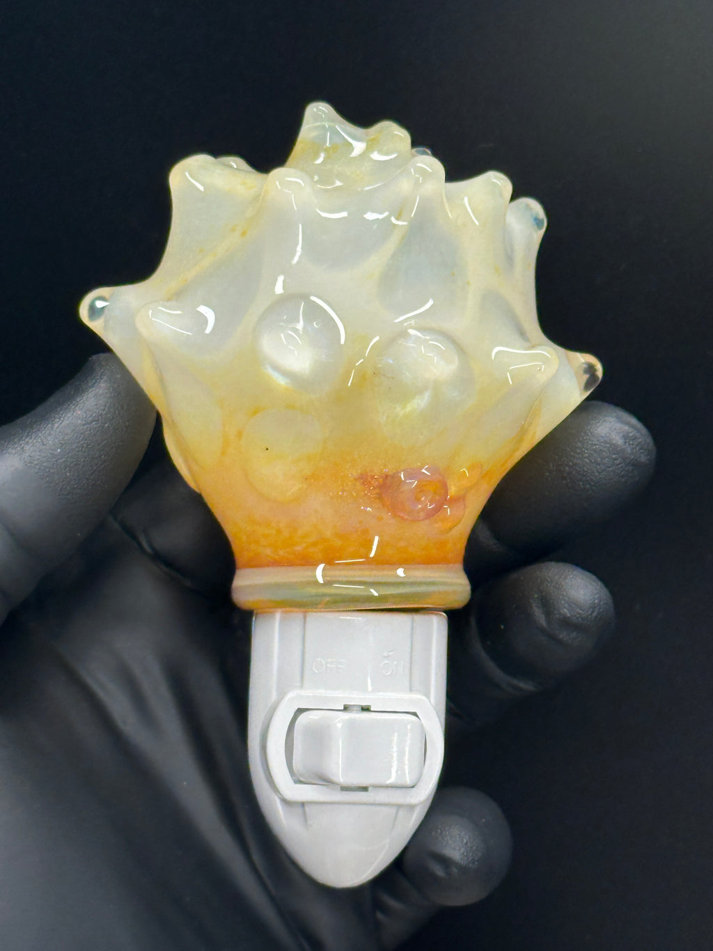 Blown Glass Carolina Conch Nightlight