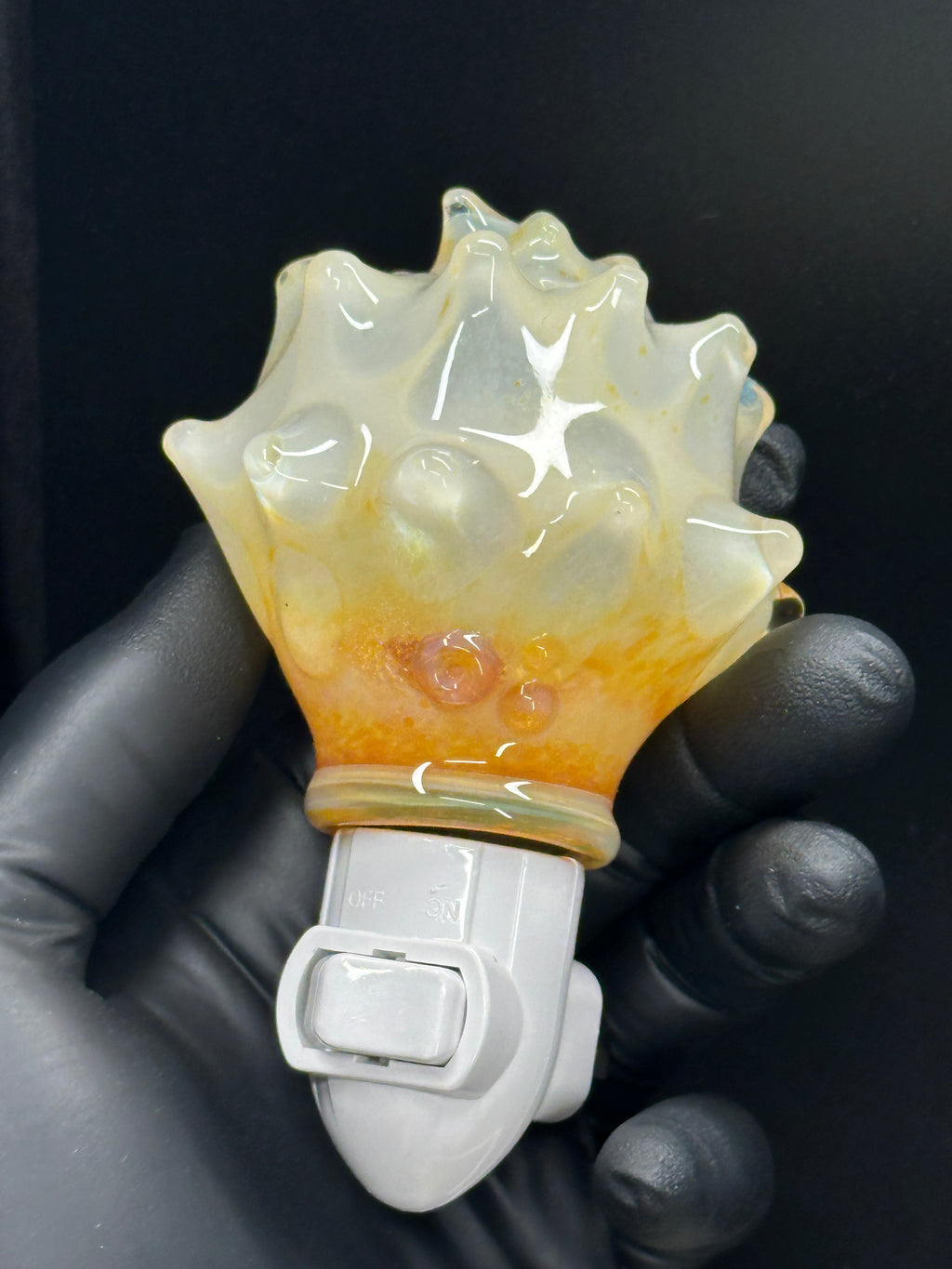 Blown Glass Carolina Conch Nightlight