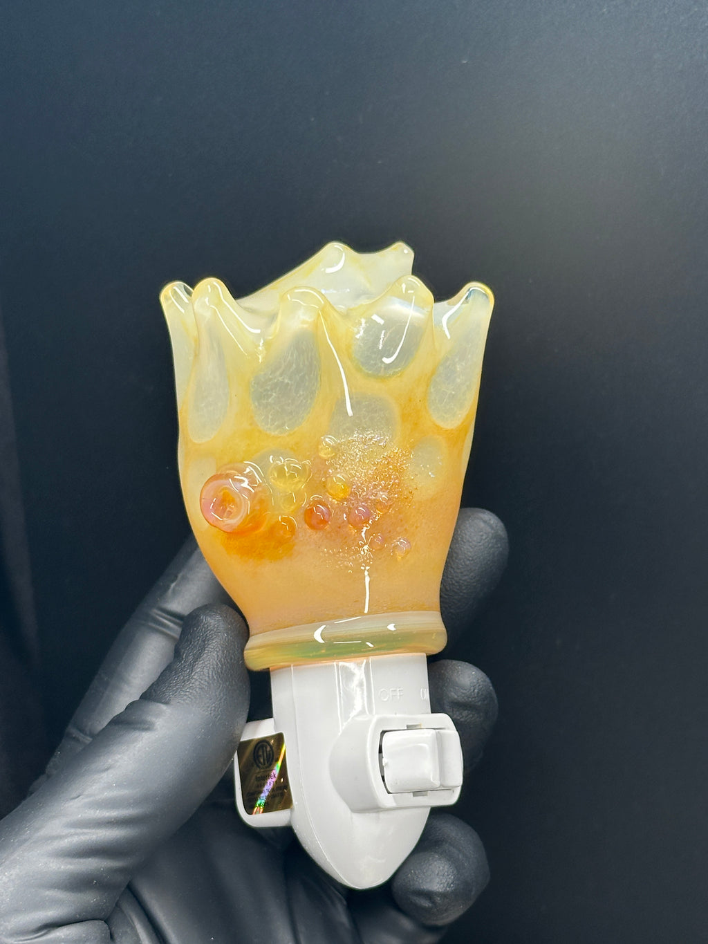 Blown Glass Carolina Conch Nightlight