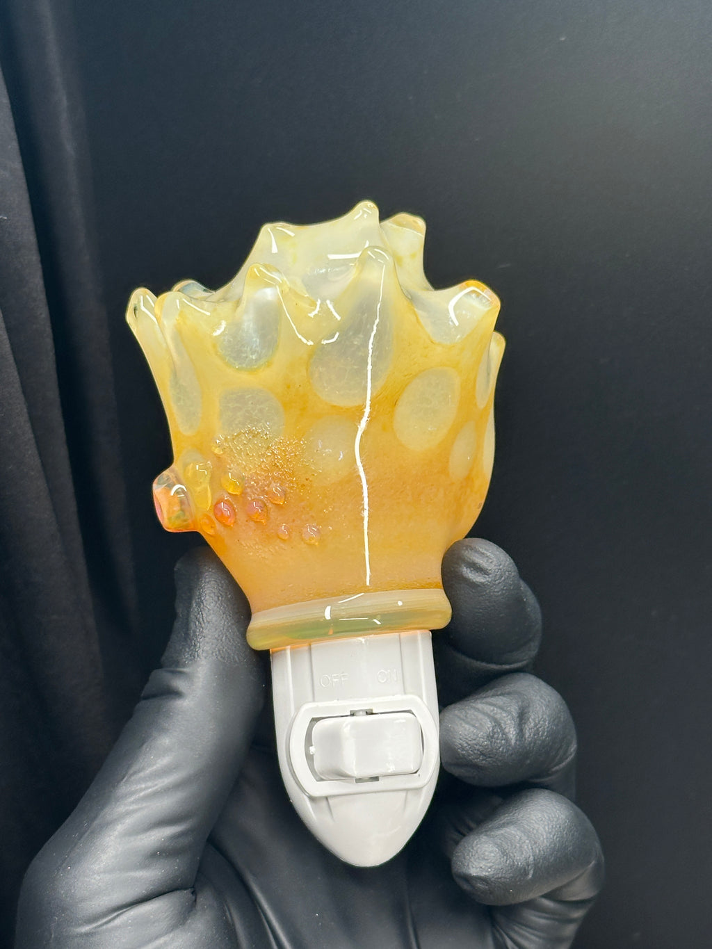 Blown Glass Carolina Conch Nightlight