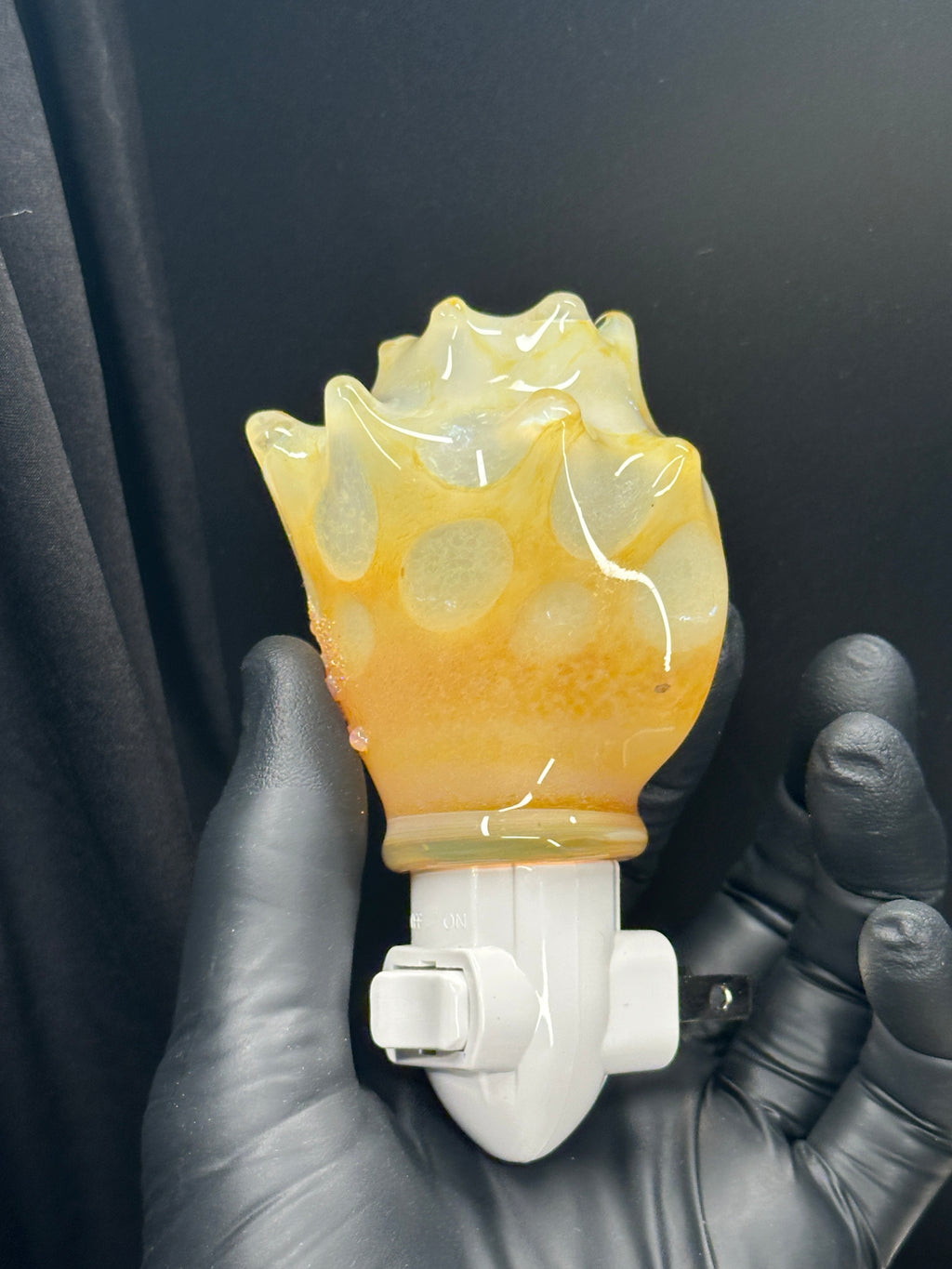 Blown Glass Carolina Conch Nightlight