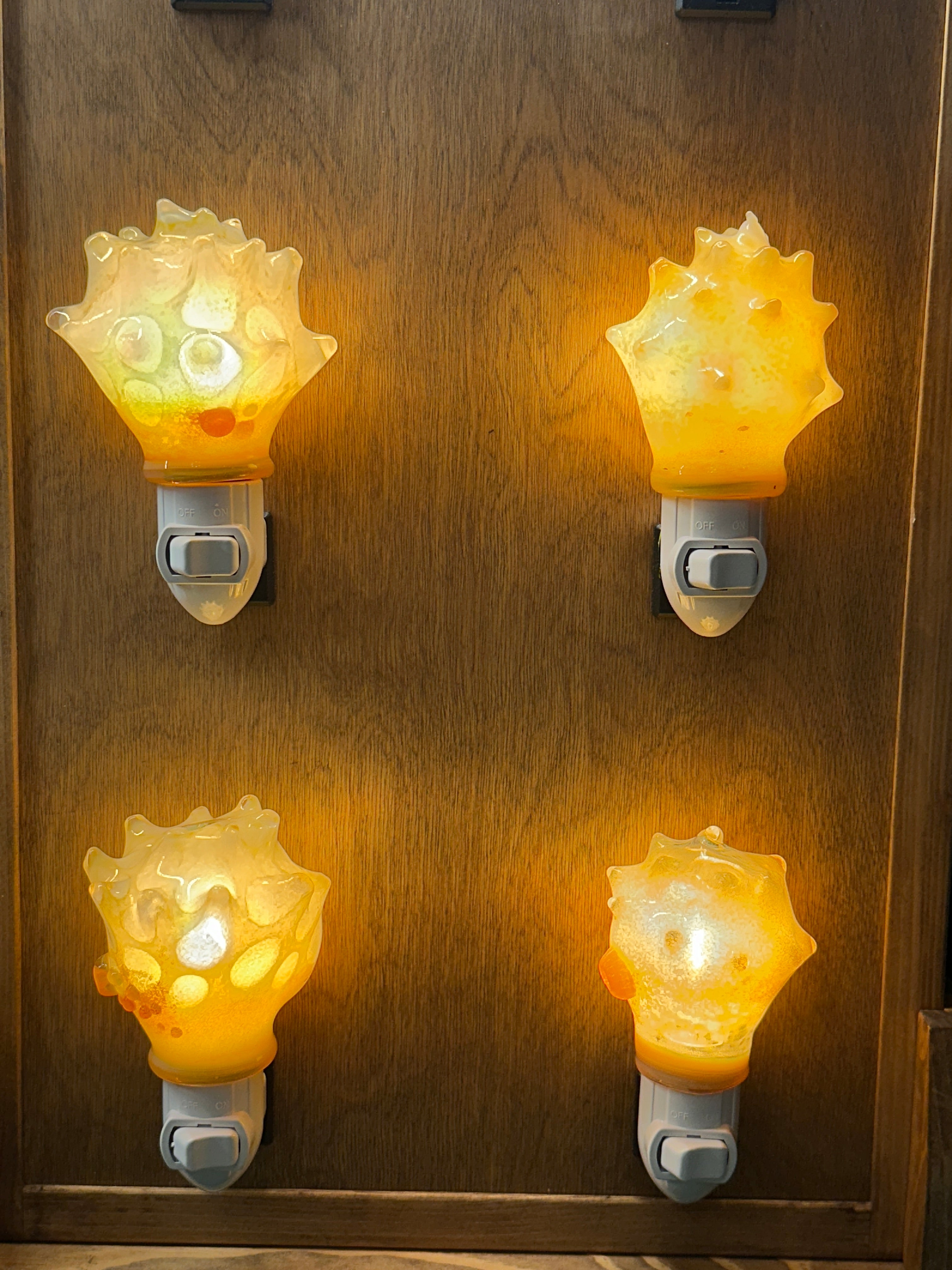 Blown Glass Carolina Conch Nightlight